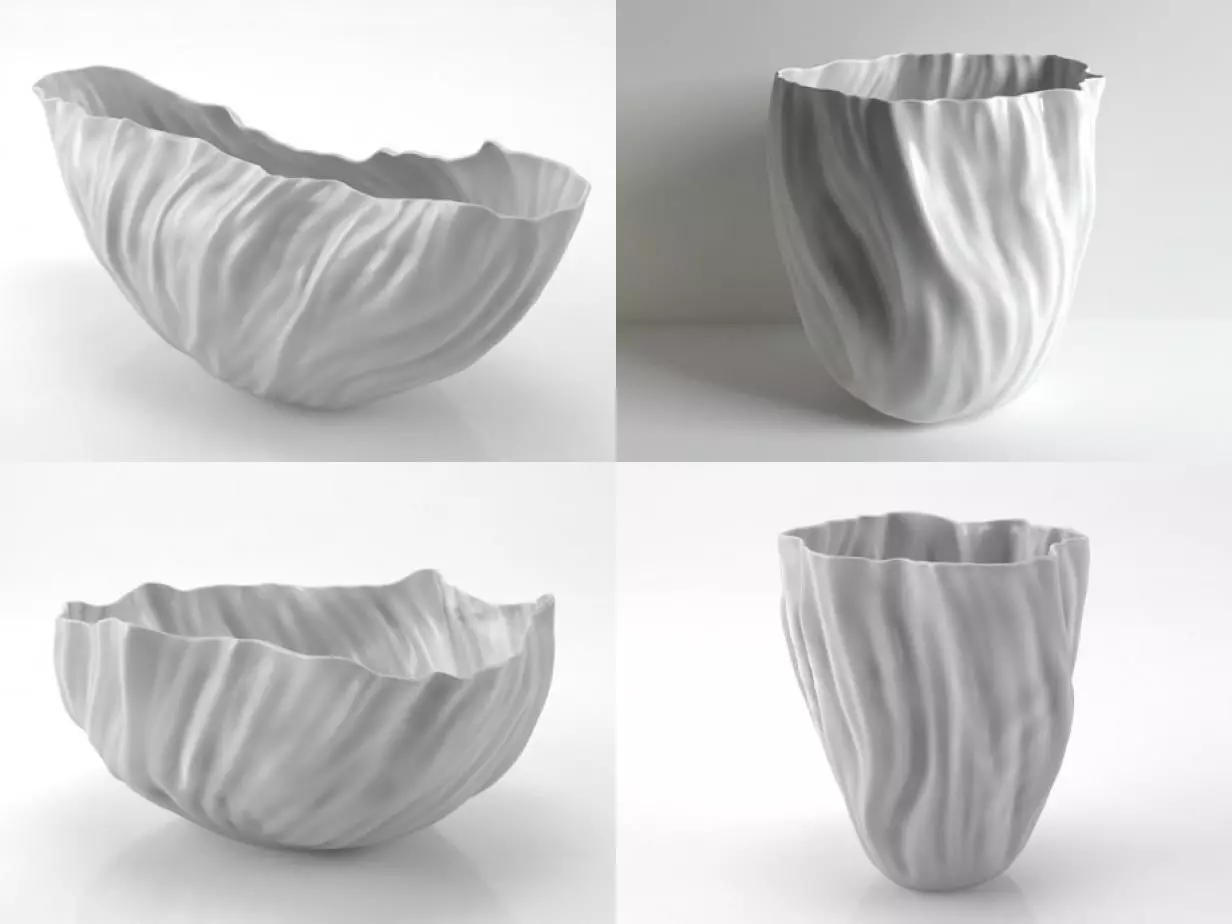 Adelaide three ceramic vases 3D model_5