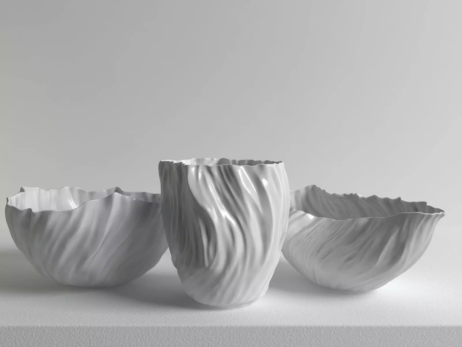 Adelaide three ceramic vases 3D model_1