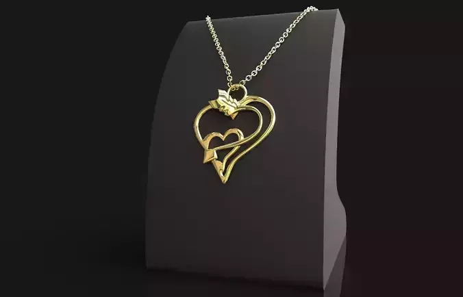 3d printable Heart Pendant