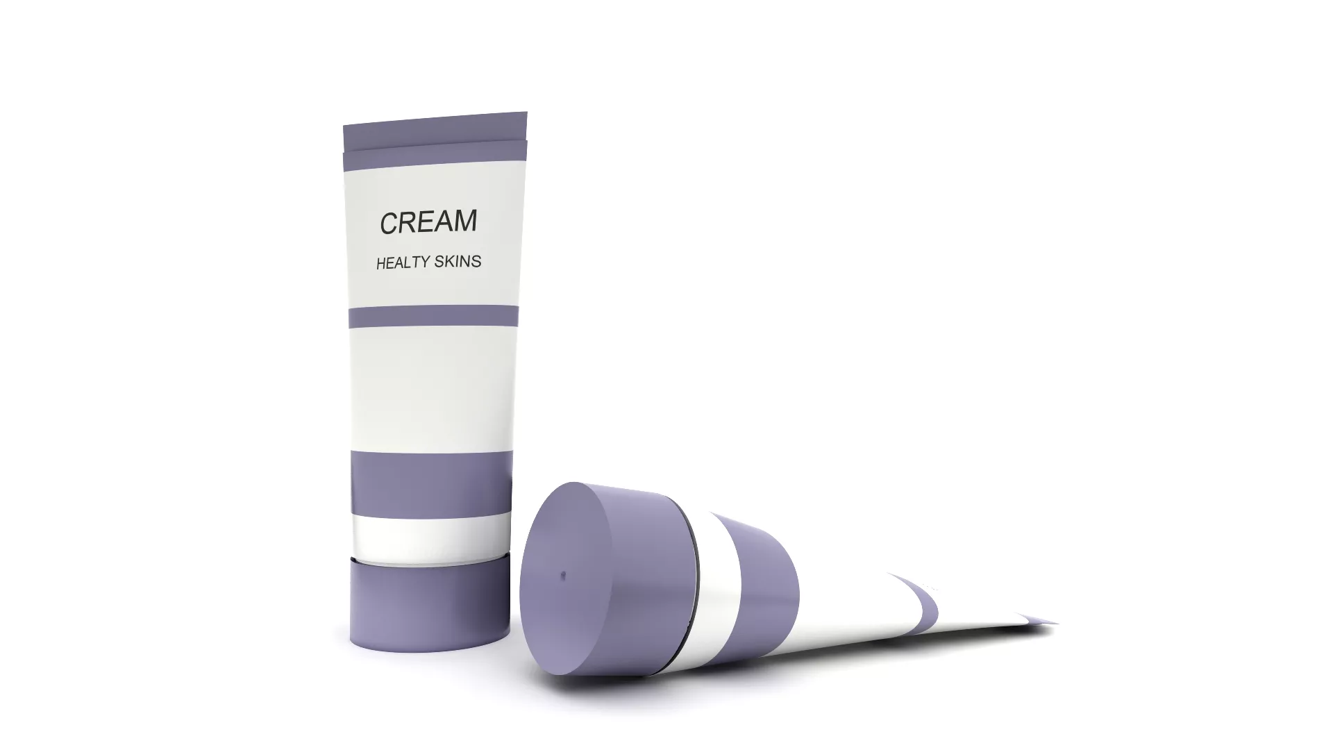 CREAM TUBE 01 Low-poly 3D model