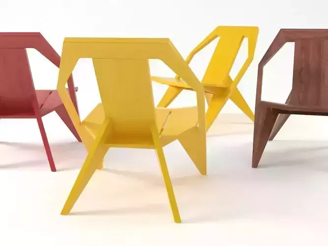 Medici four different colored chairs