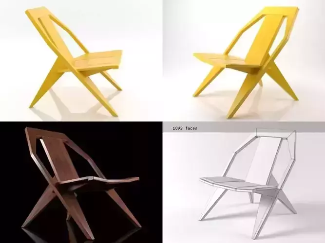 Medici four different colored chairs