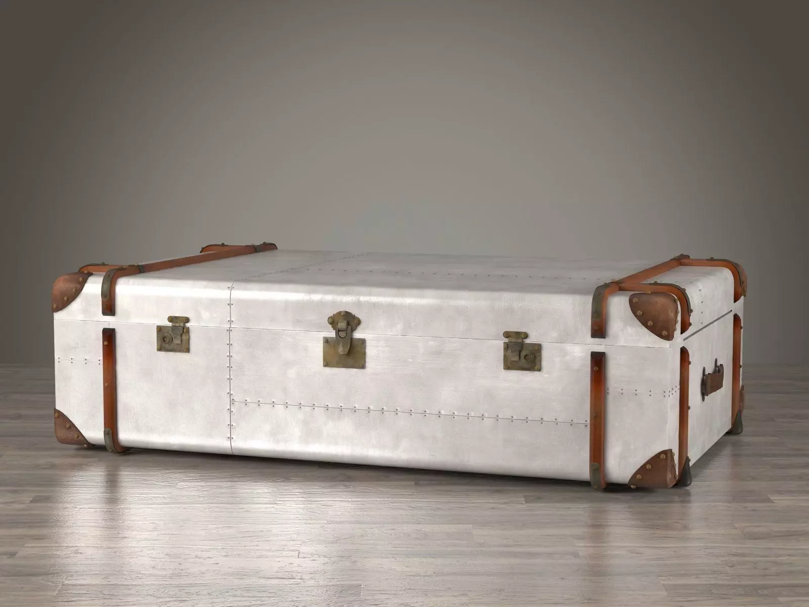 Metal Trunk Table 3D model_0