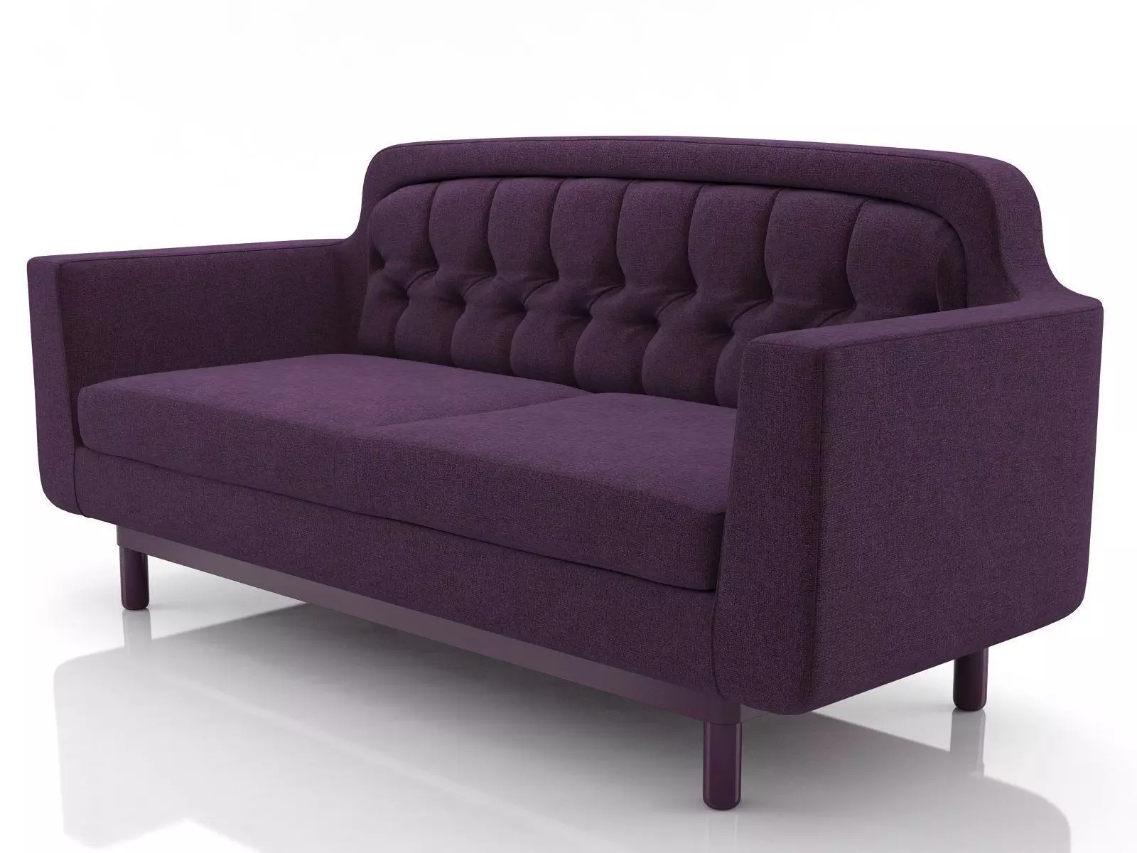 Onkel seater sofa in mustard 3D model_4