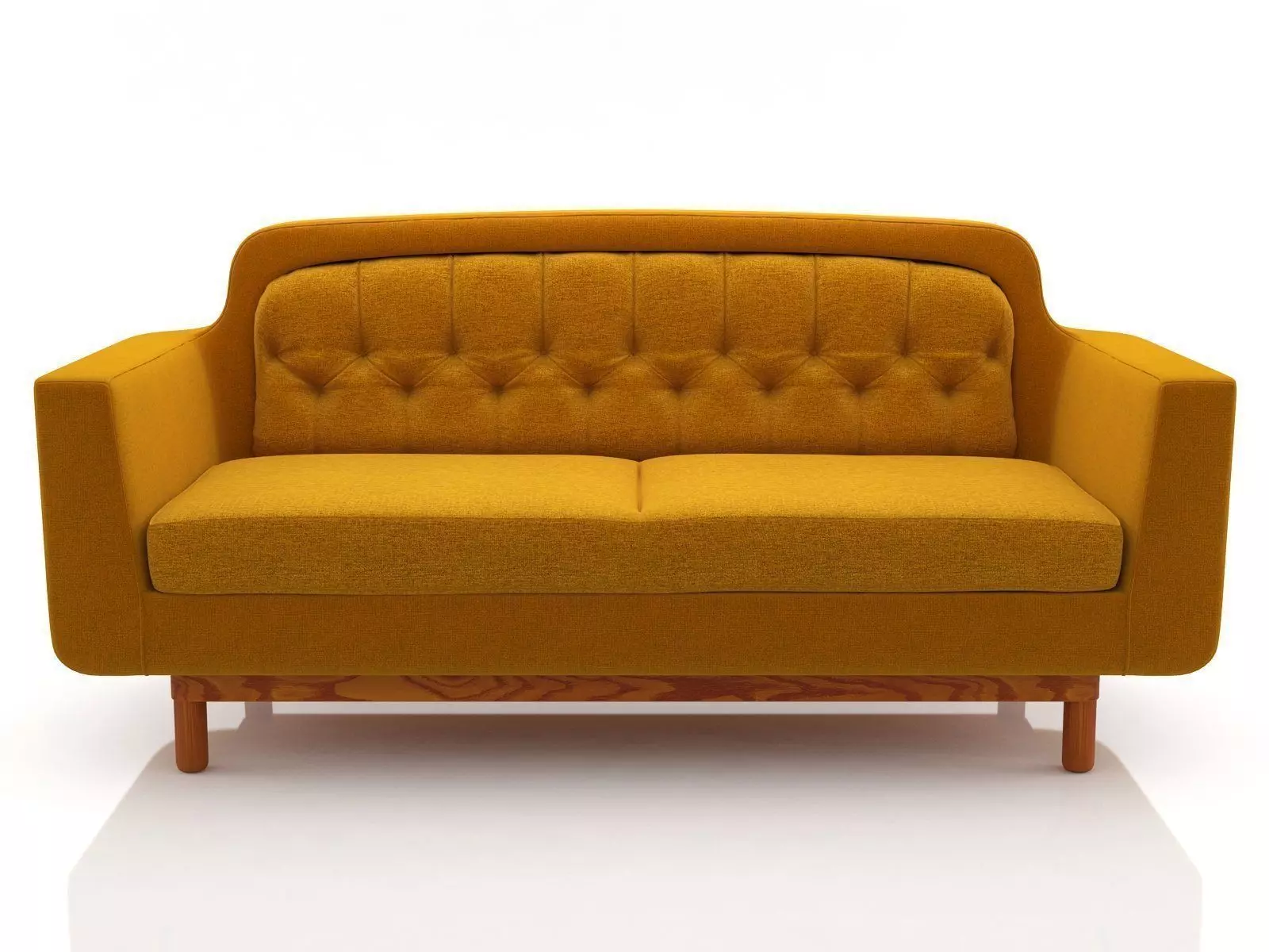 Onkel seater sofa in mustard 3D model_3