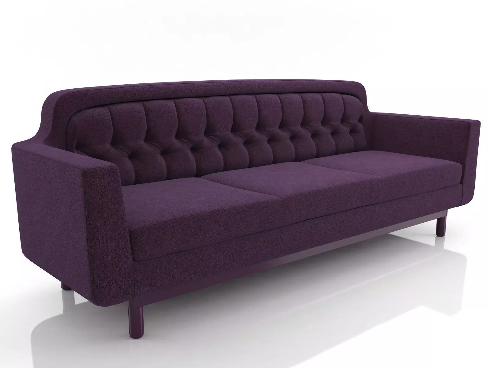 Onkel seater sofa in mustard 3D model_6