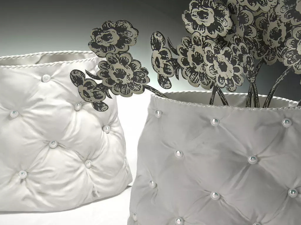 SG Padded Vases 3D model_6