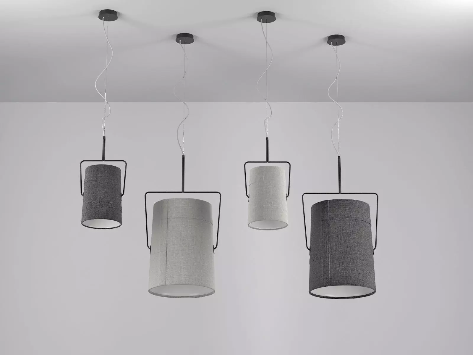 Fork pendant 3D model_3