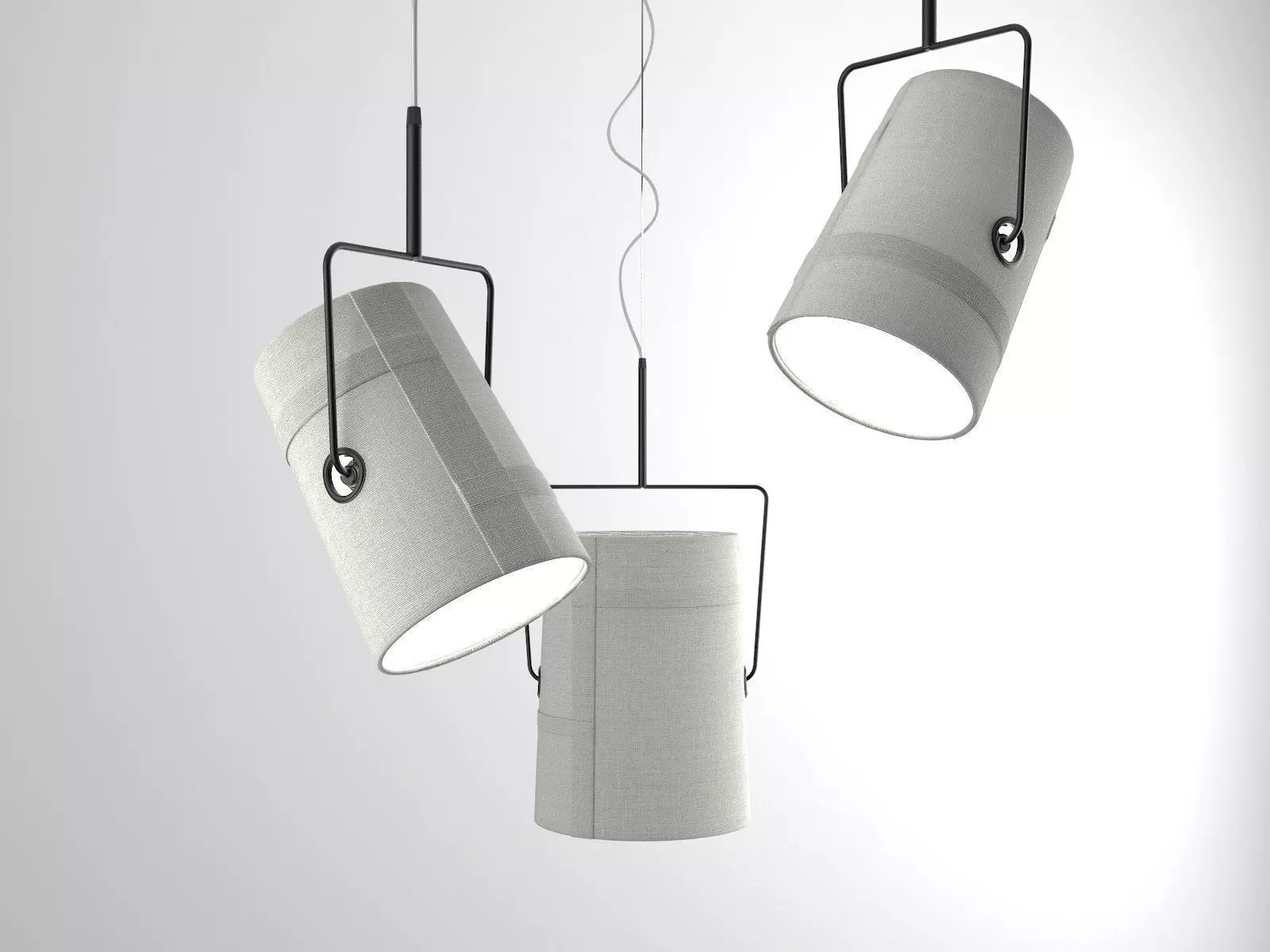 Fork pendant 3D model_0