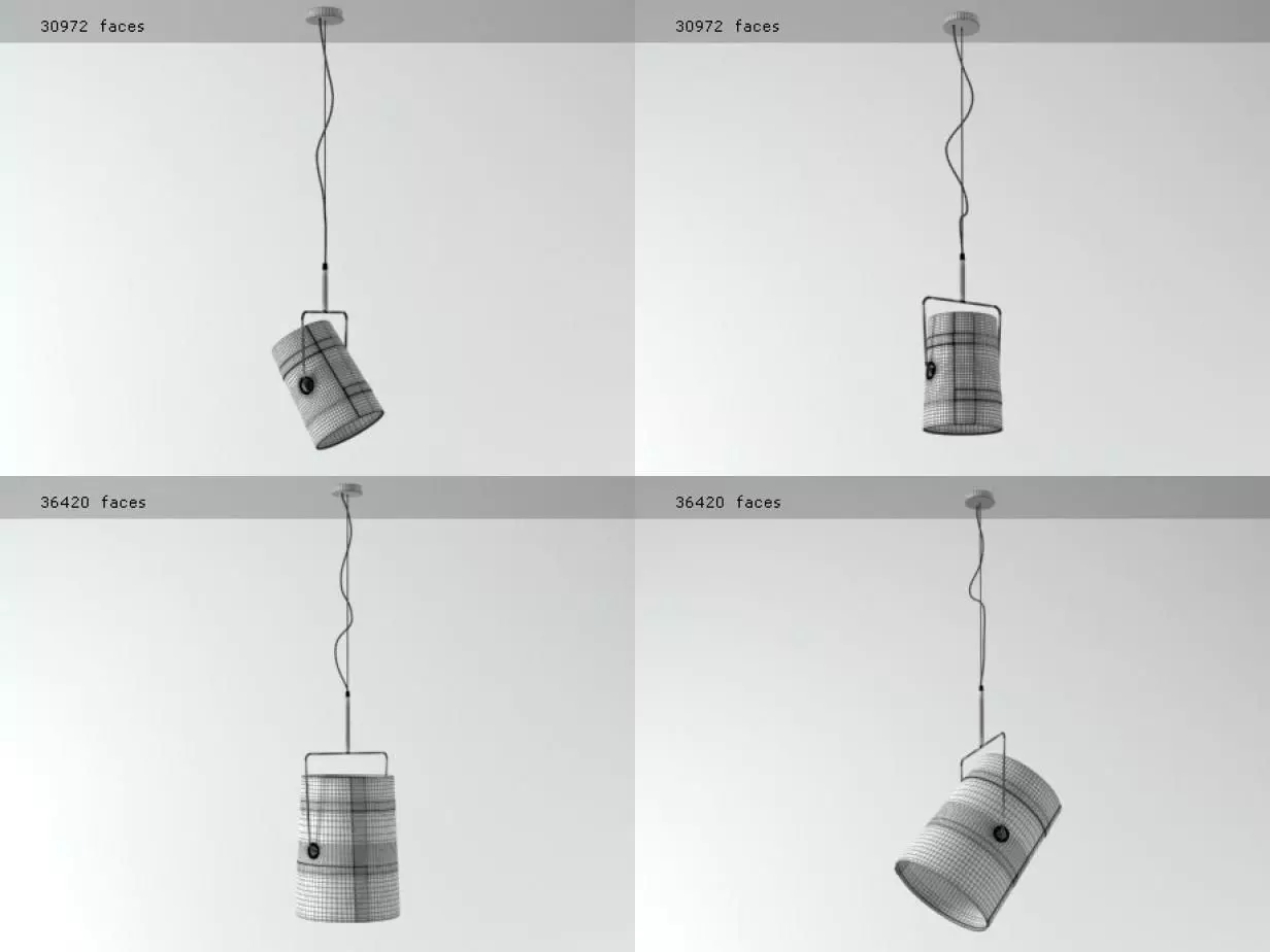 Fork pendant 3D model_7