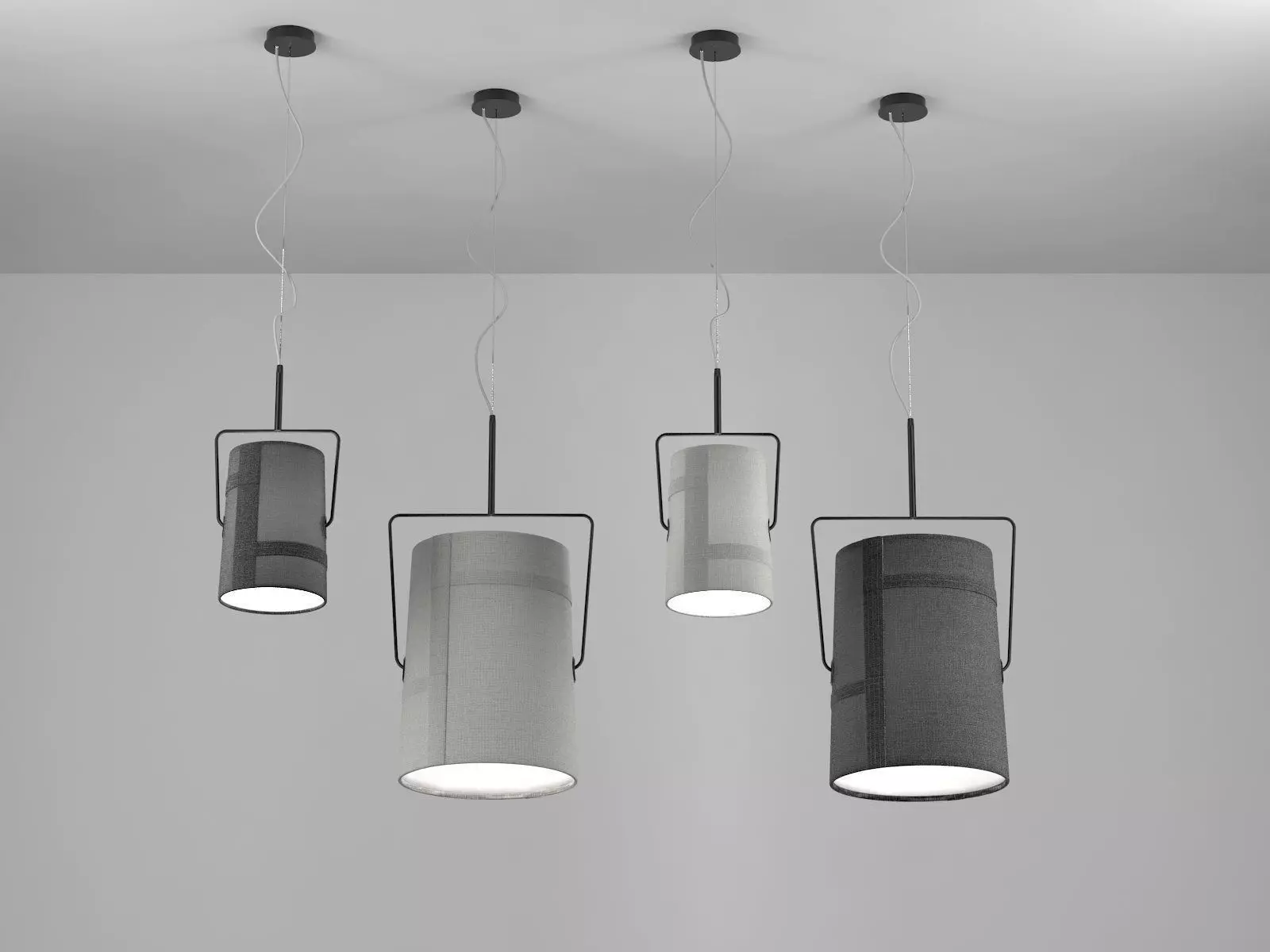 Fork pendant 3D model_2