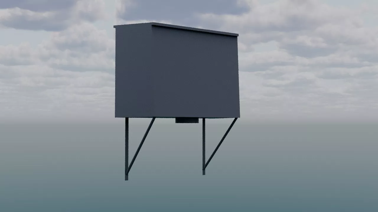 workers restroom shipyard toilets Free 3D model