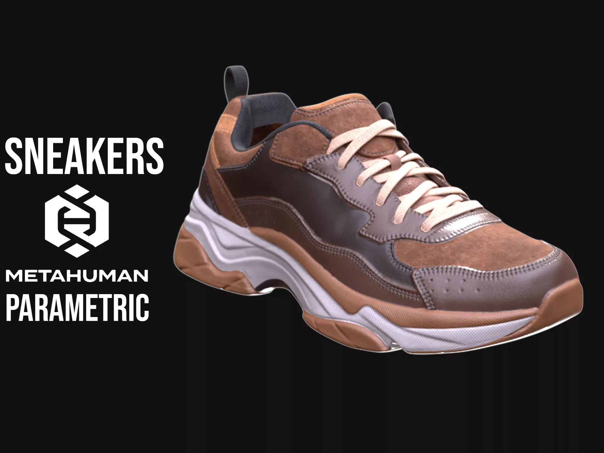 Sneakers Metahuman 9 - MHPKG Low-poly 3D model