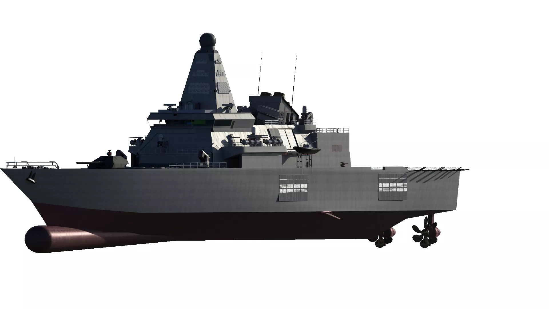 US NAVY GENERIC MULTIPURPOSE FAST ATTACK DESTROYER 3D model