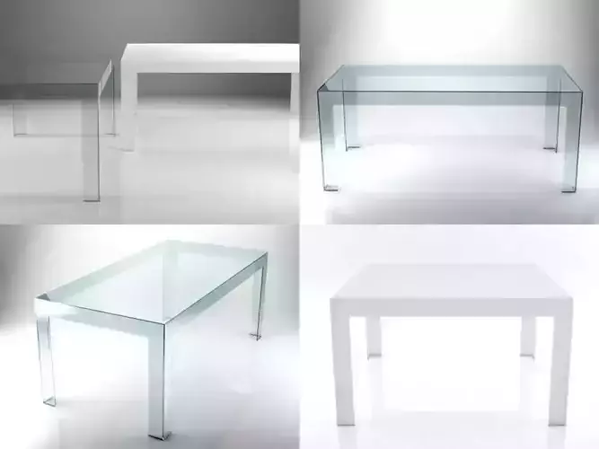 Atlantis table with different heights 3D model Atlantis table with different heights 3D model