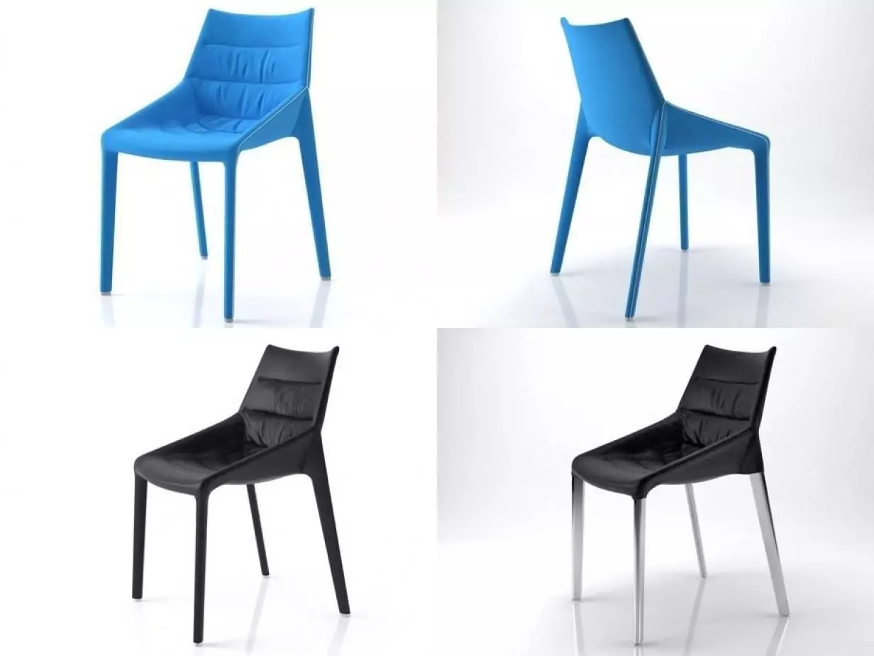 Outline modern dining chairs 3D model_1