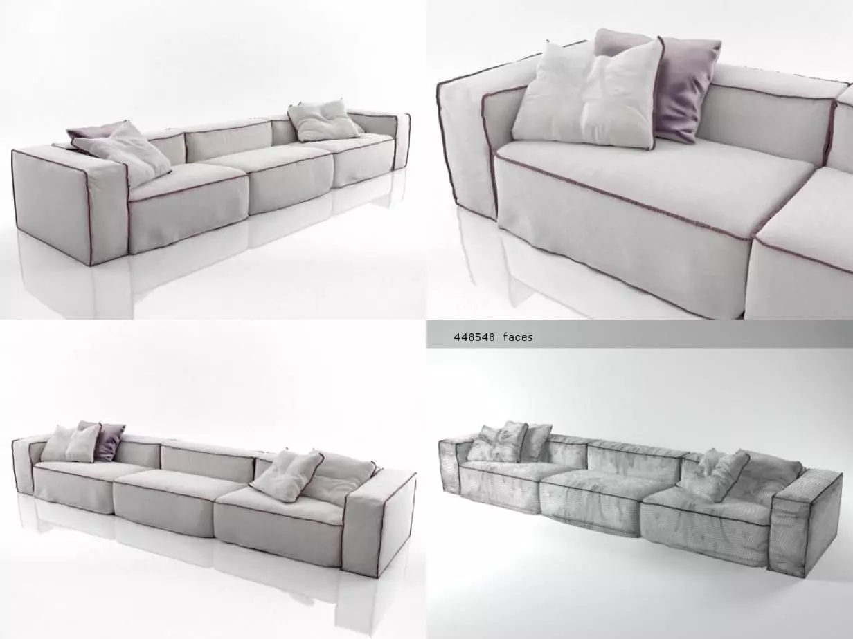 Aspettami couch 3D model_2