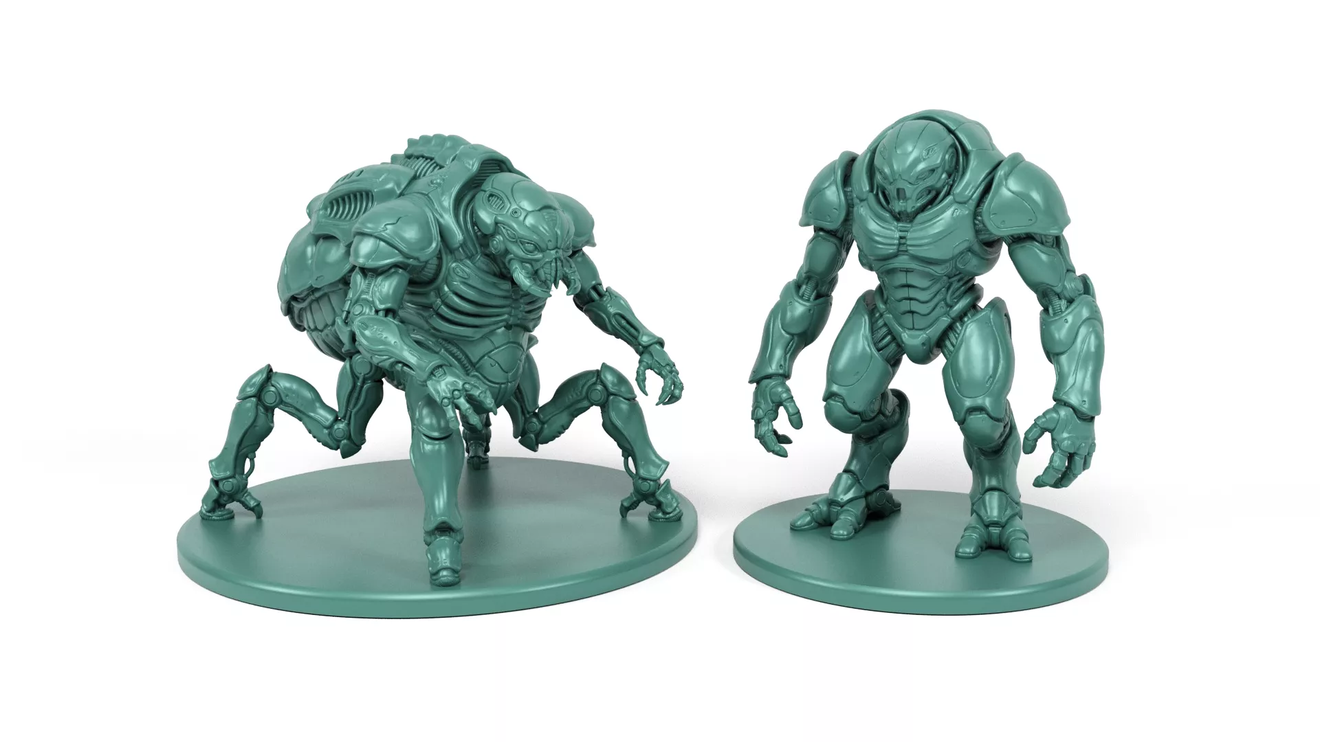 Alien Robots 3D print model
