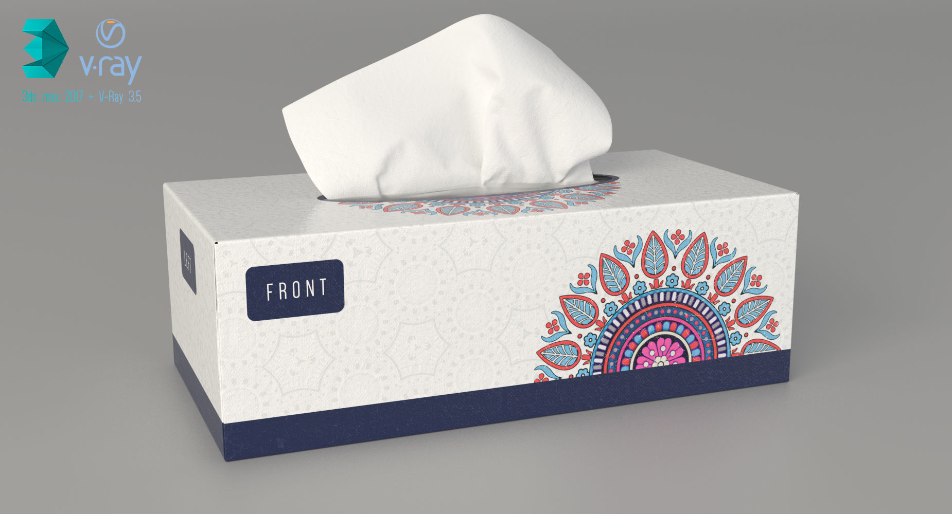 Tissue Box 3D model_2