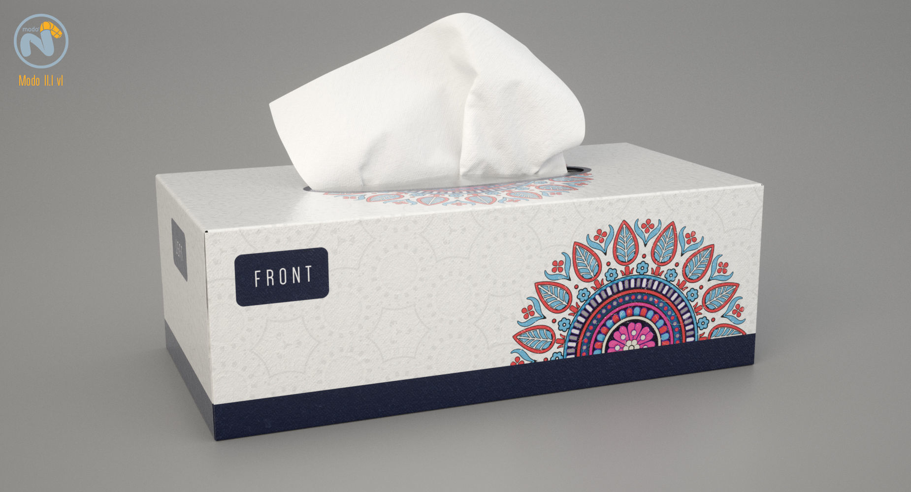 Tissue Box 3D model_1