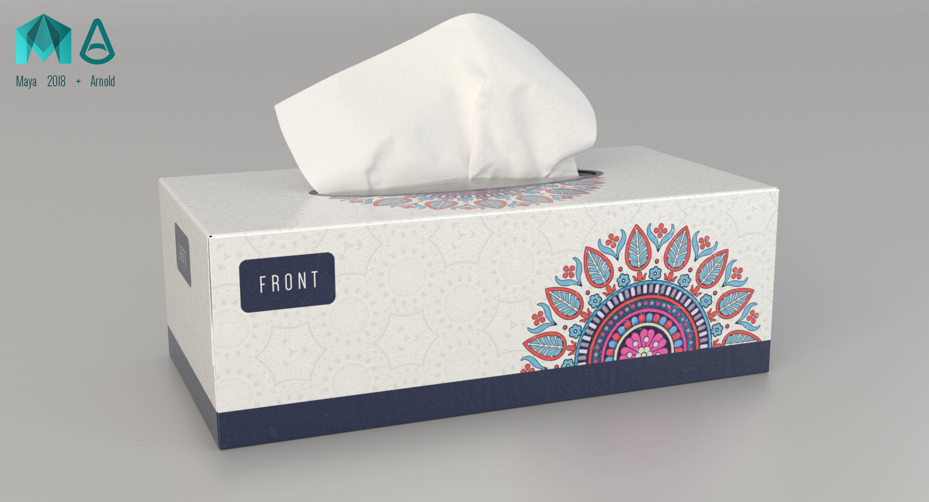 Tissue Box 3D model_3