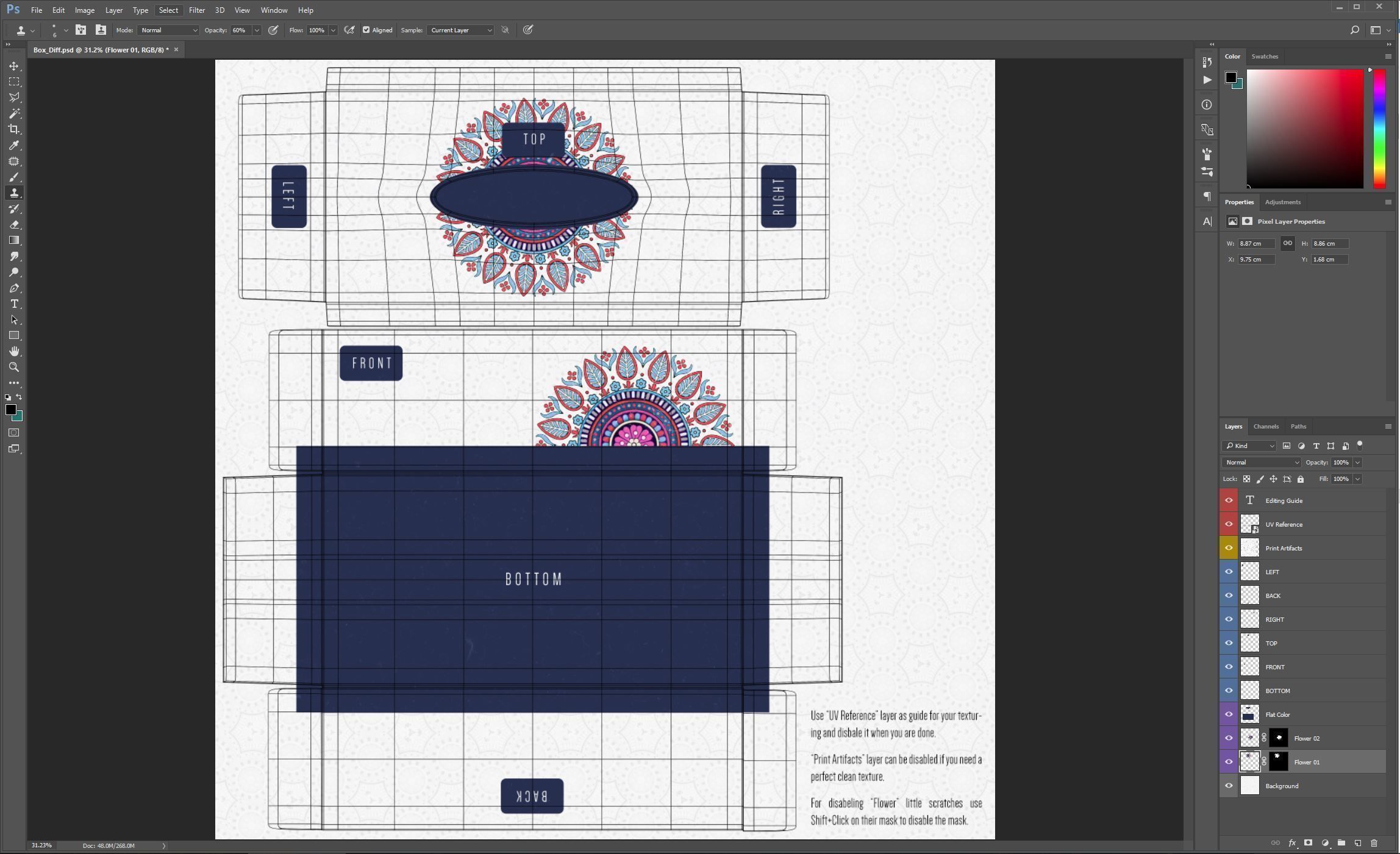 Tissue Box 3D model_5