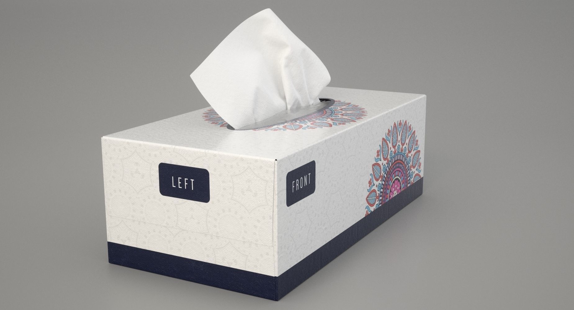 Tissue Box 3D model_12