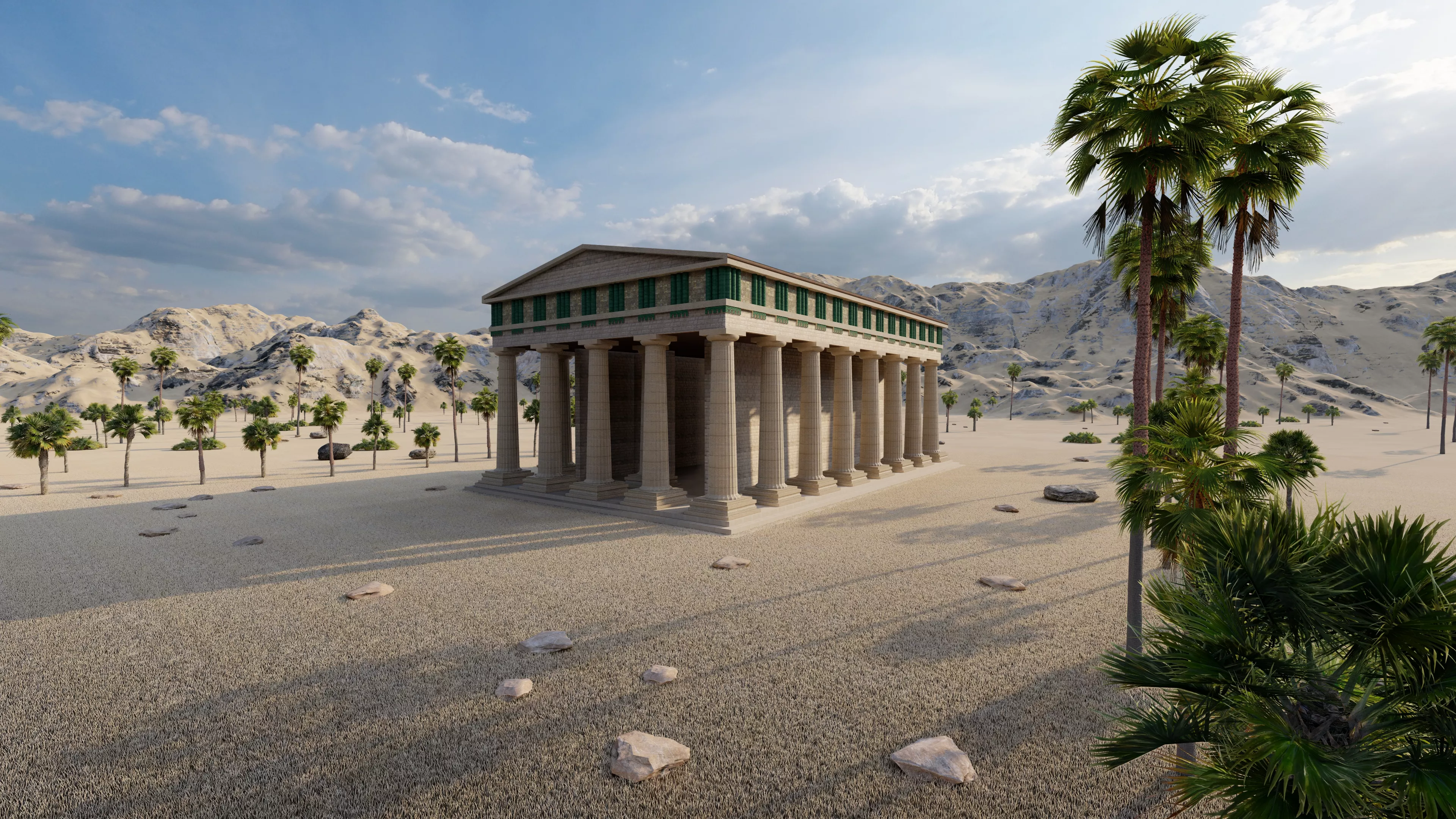 Parthenon-Historical Greek Temple 3D model