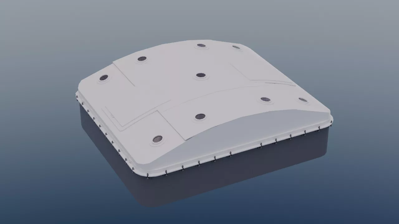 liner Olympic cargo hatch No 1 3D model