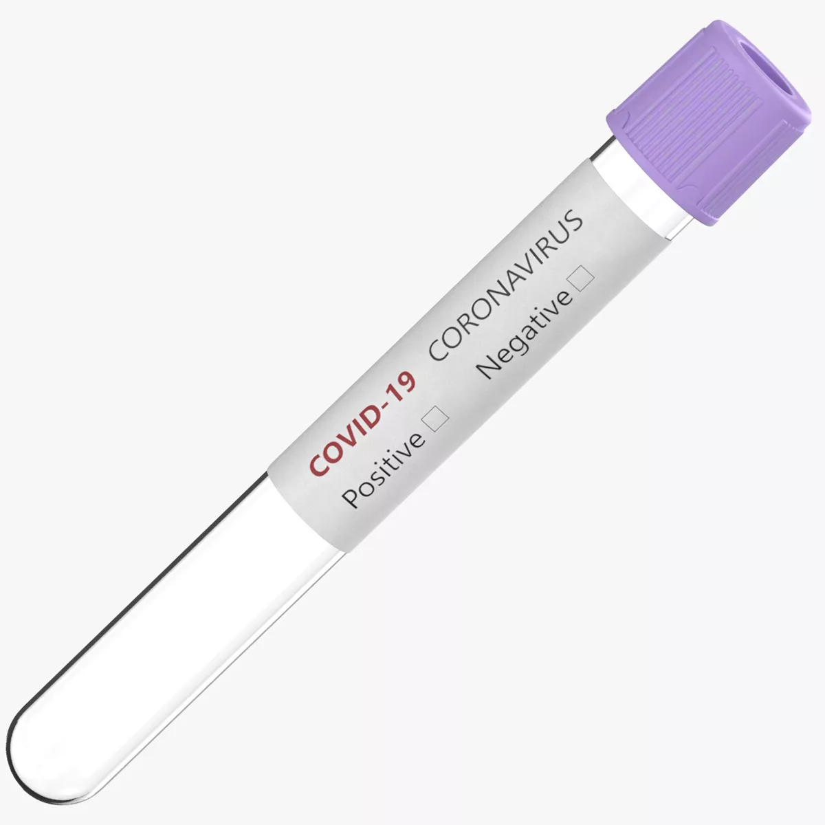 Coronavirus Blood Samples Empty Standing 3D model