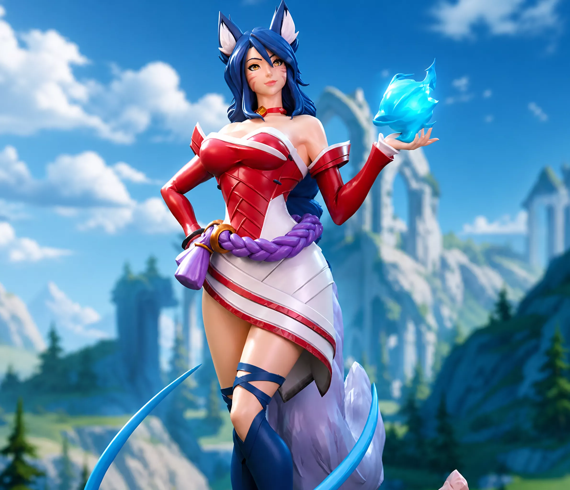 Ahri League of Legends 3D Print Model 3D print model
