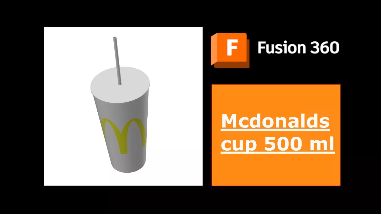 Mcdonalds cup 500 ml 3D print model