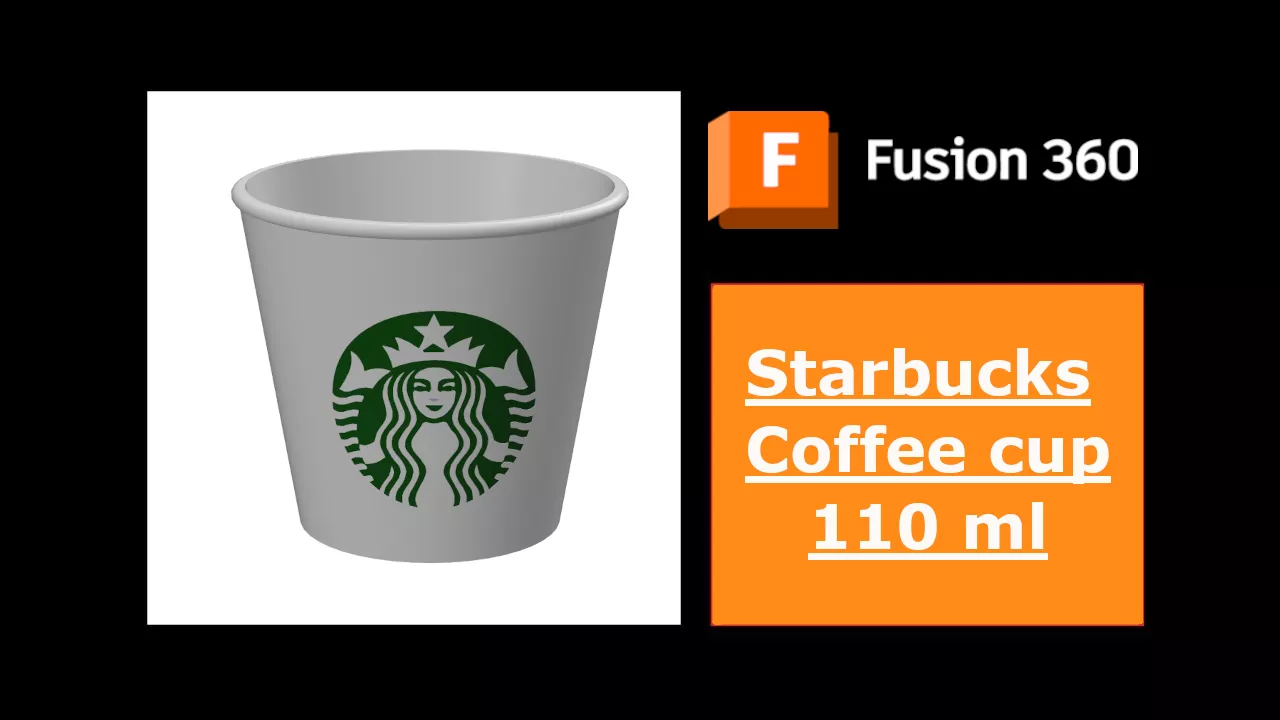 Starbucks Coffee cup 110 ml 3D print model