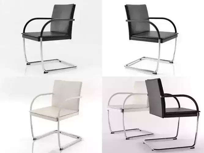 George four different chairs on metal frame