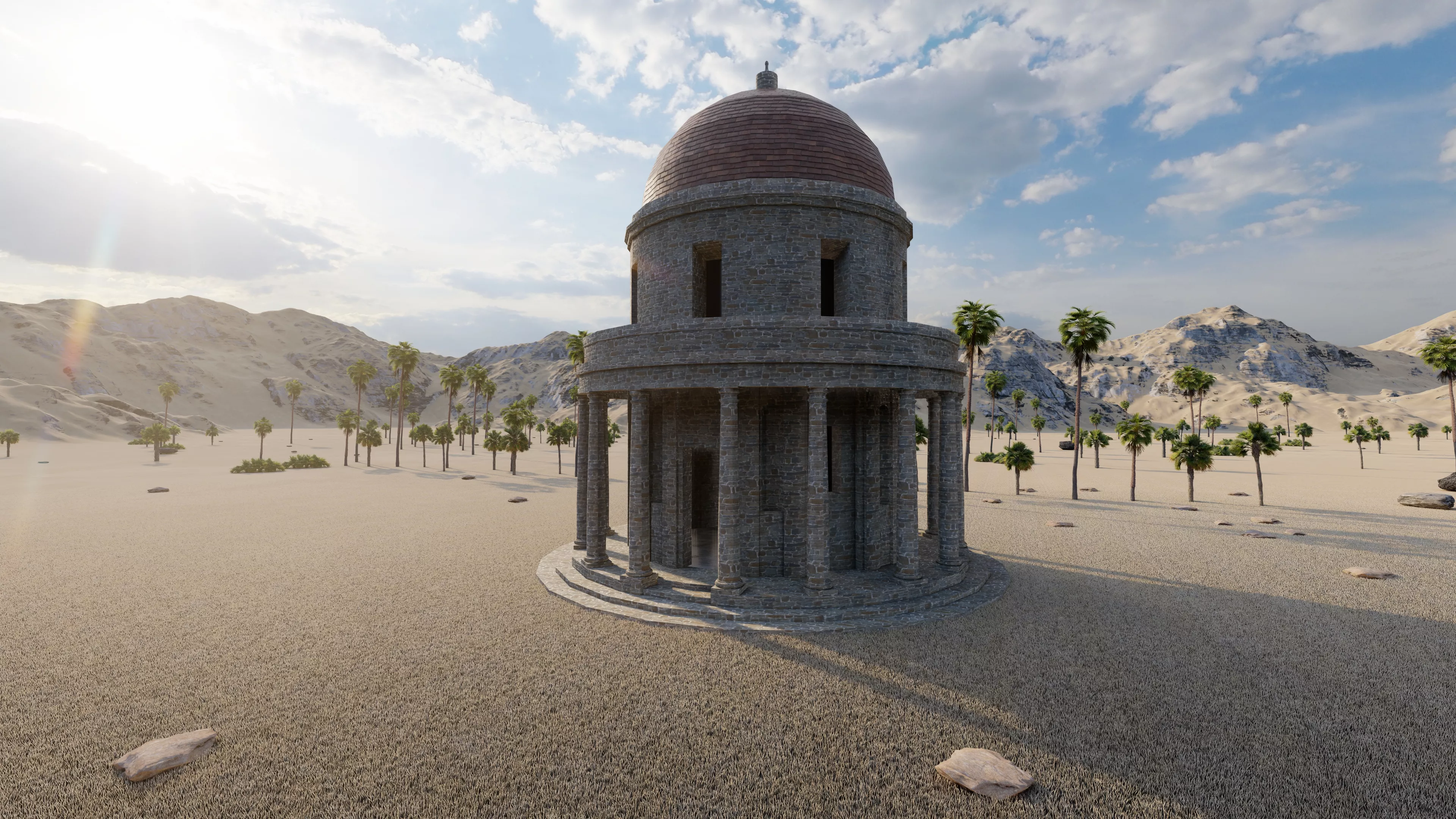 Parthenon-Historical Greek Temple 3D model