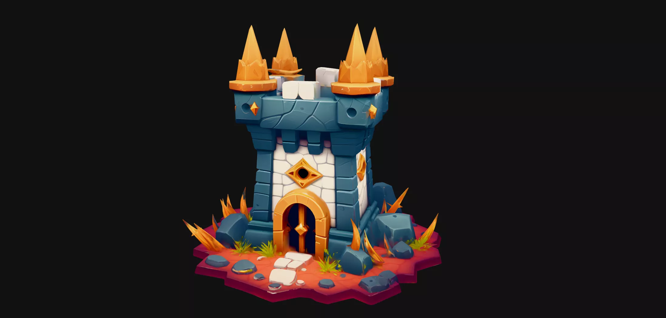 Fantasy Castle Tower 3D print model