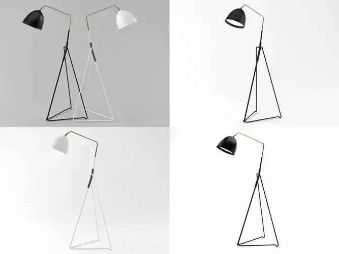 Lean floor lamp