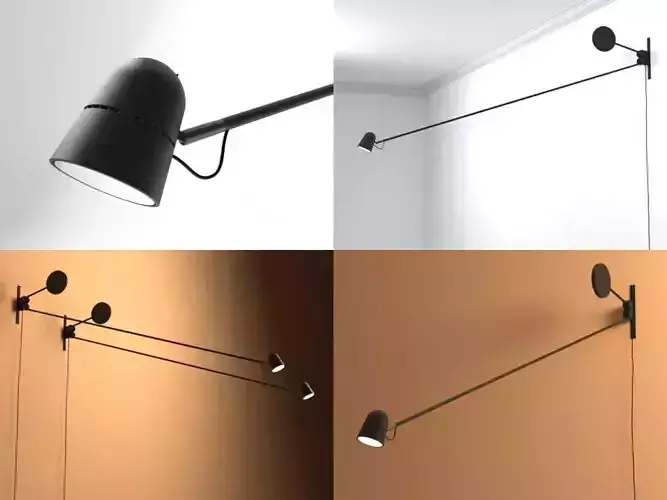 Counterbalance wall lamp