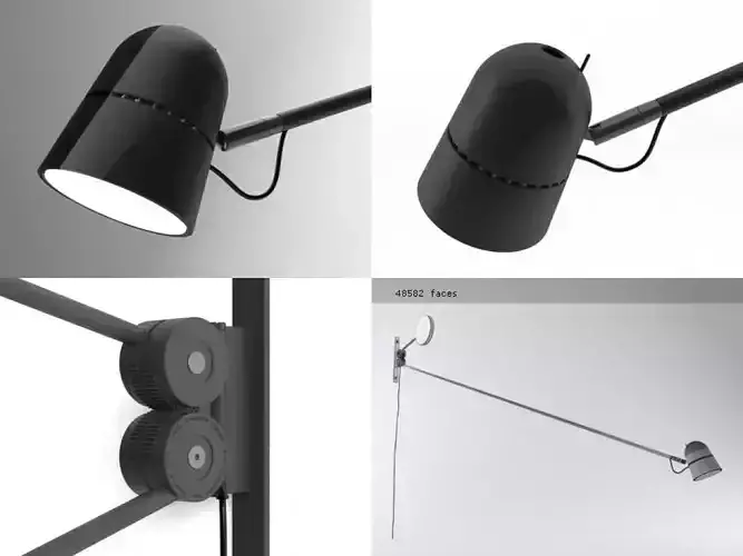 Counterbalance wall lamp