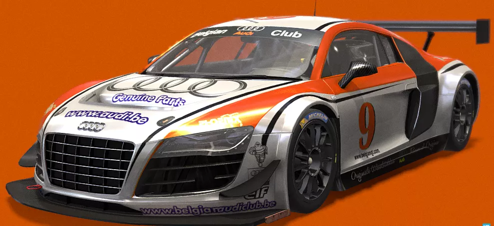 Audi R8 GT3 Racing Car 3D Model Free low-poly 3D model