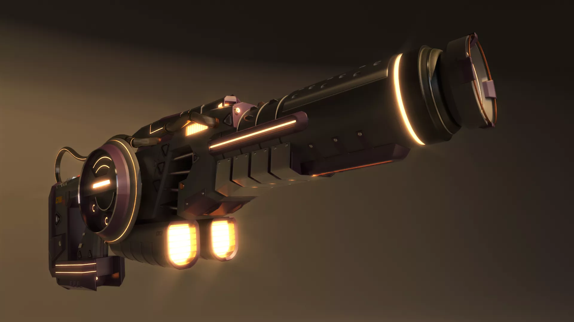 DS-73 SciFi Beam Cannon 3D model