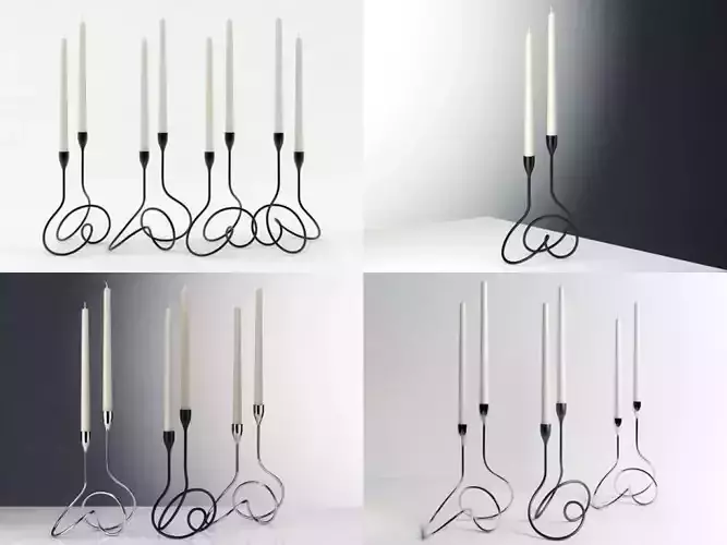 Loop Candelabra 3D model
