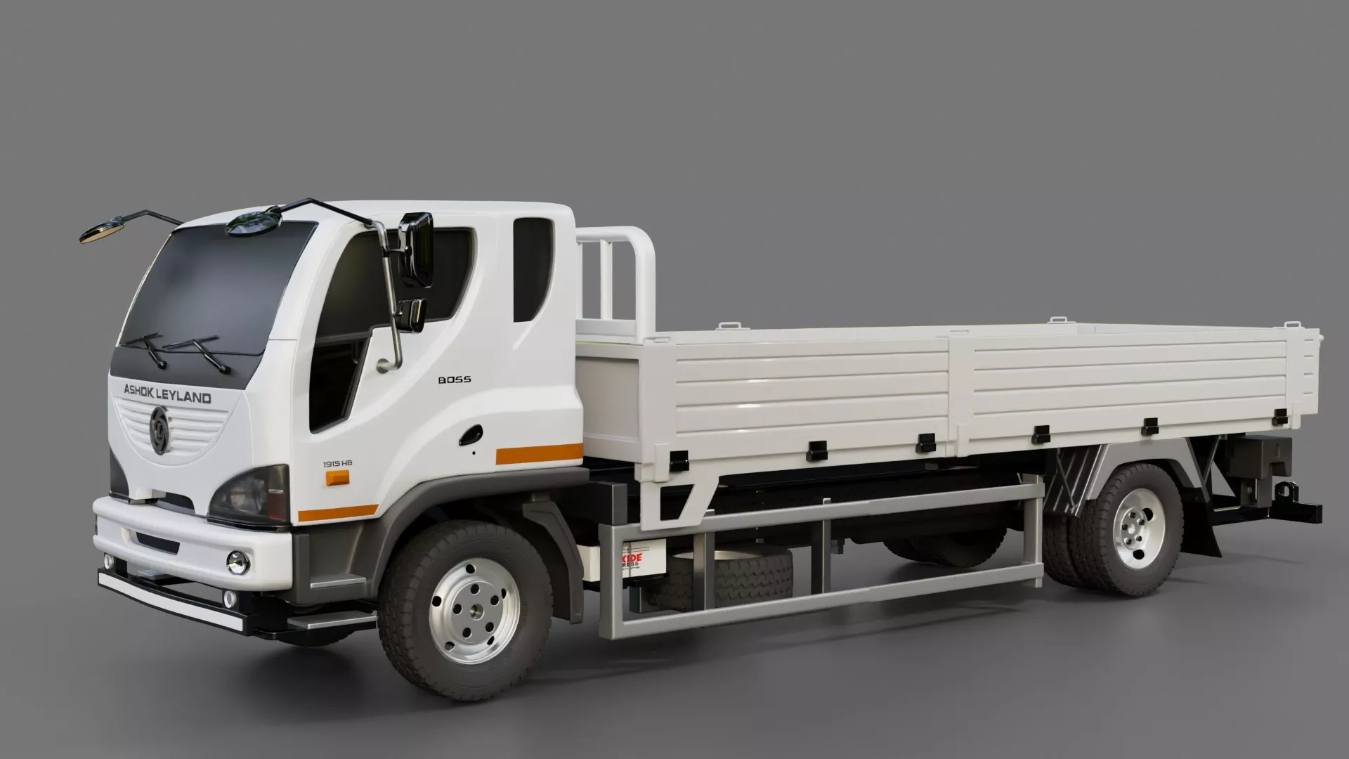 Ashok Leyland Boss Flatbed Truck 3D model