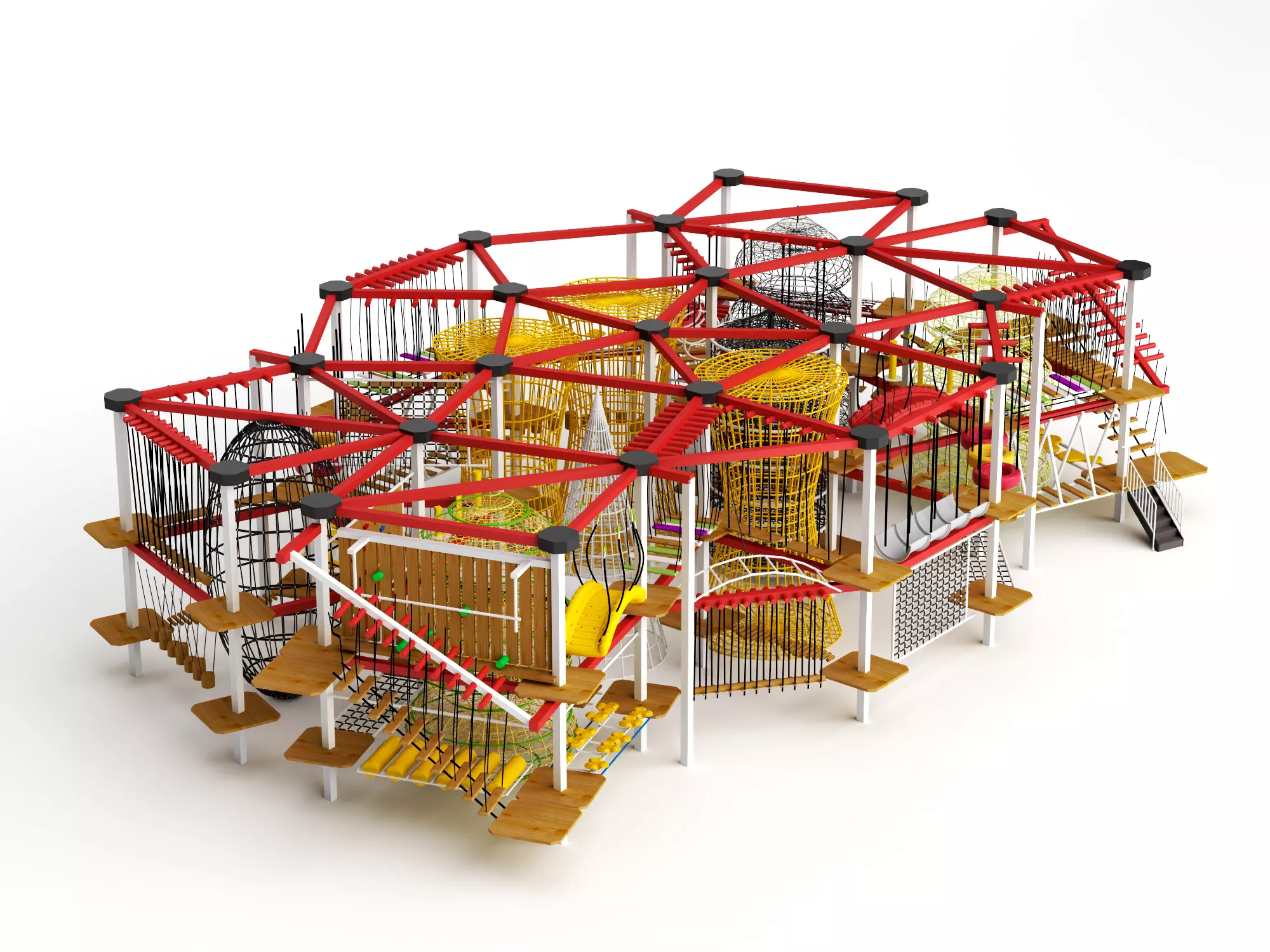 Indoor Adventure Playground Complex 3D model