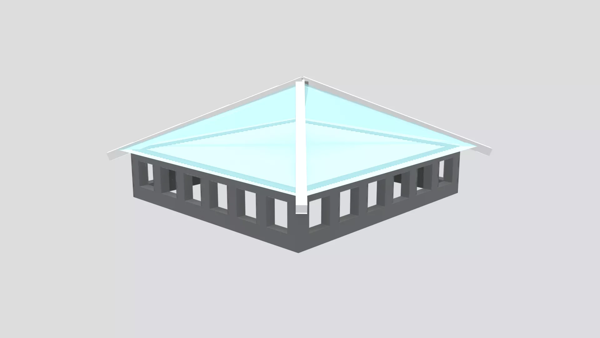 Skylight Well 08 Architectural Element FBX OBJ USD 3D model