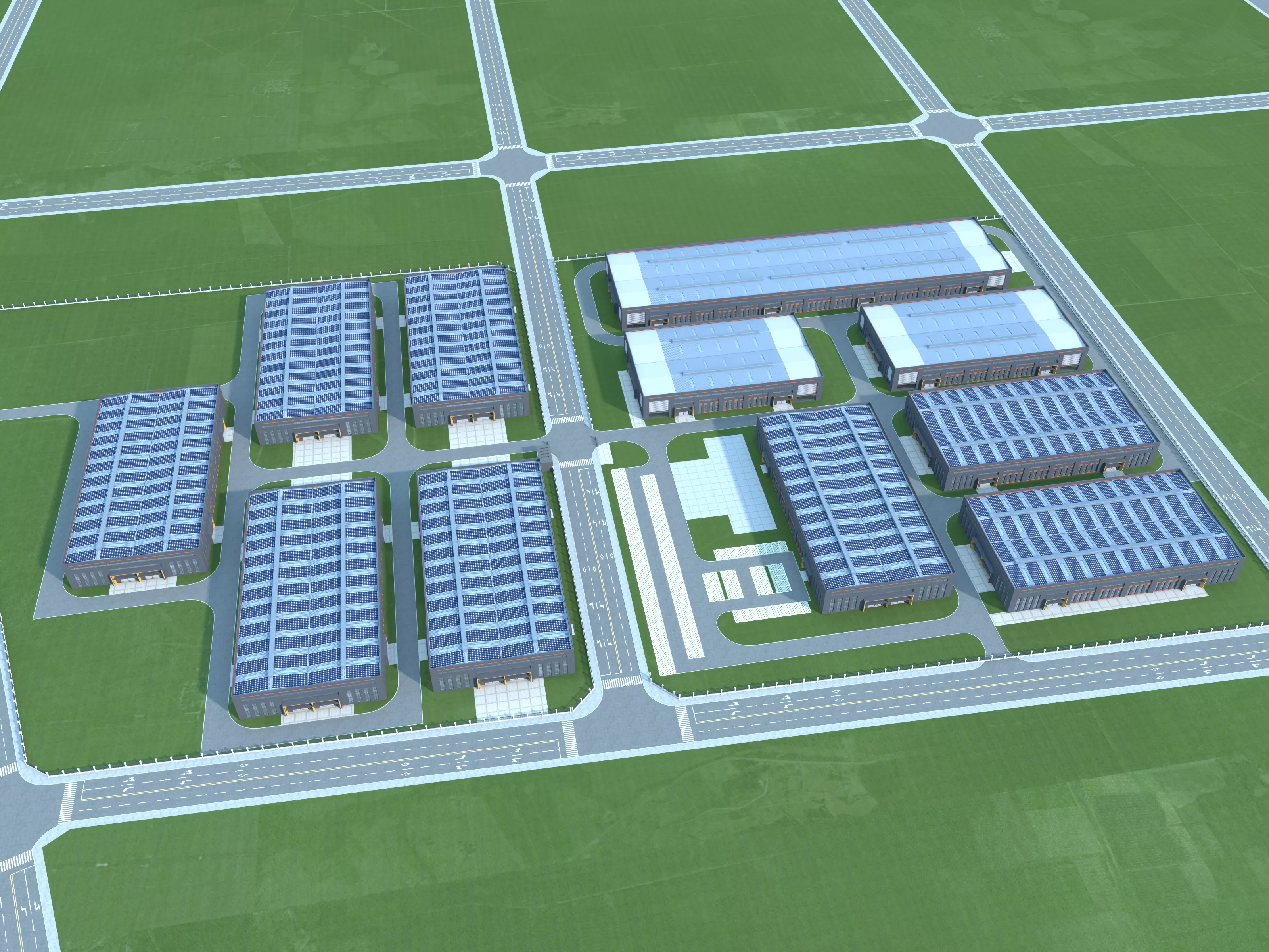 Industrial Park11 3D model 3D model