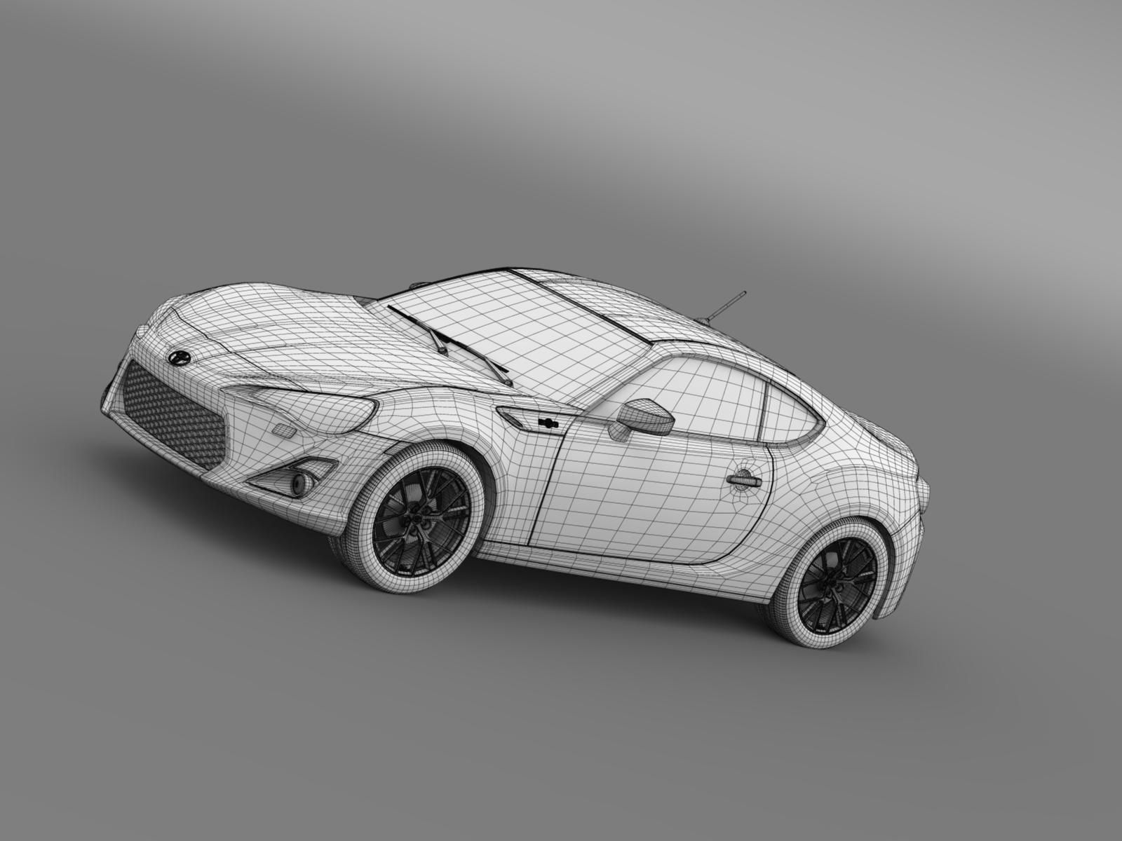 Toyota 86 Prototype 2011 3D model_17