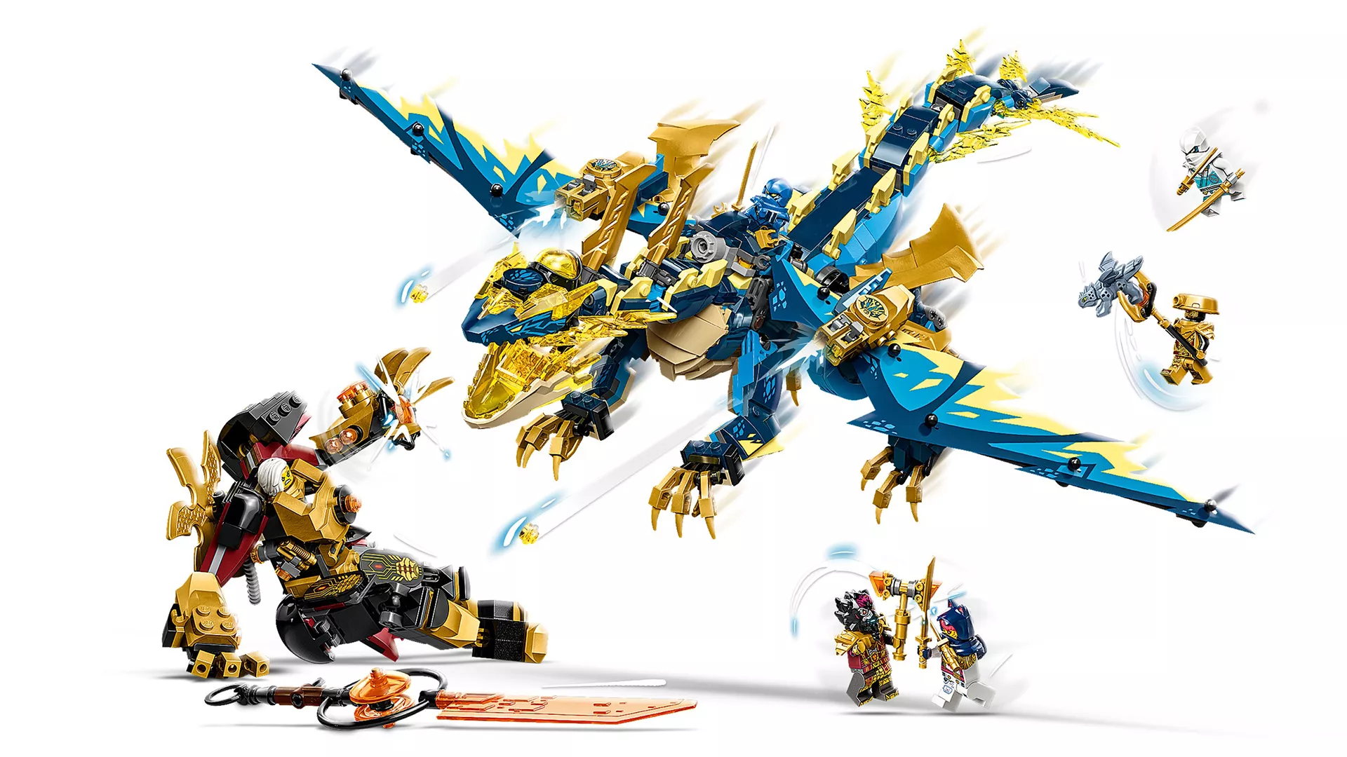 TwindBricks3D - 71796 Elemental Dragon vs The Empress Mech 3D print model