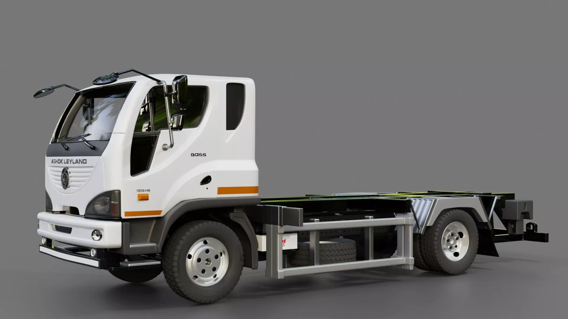 Ashok Leyland Boss Truck Chassis 3D model