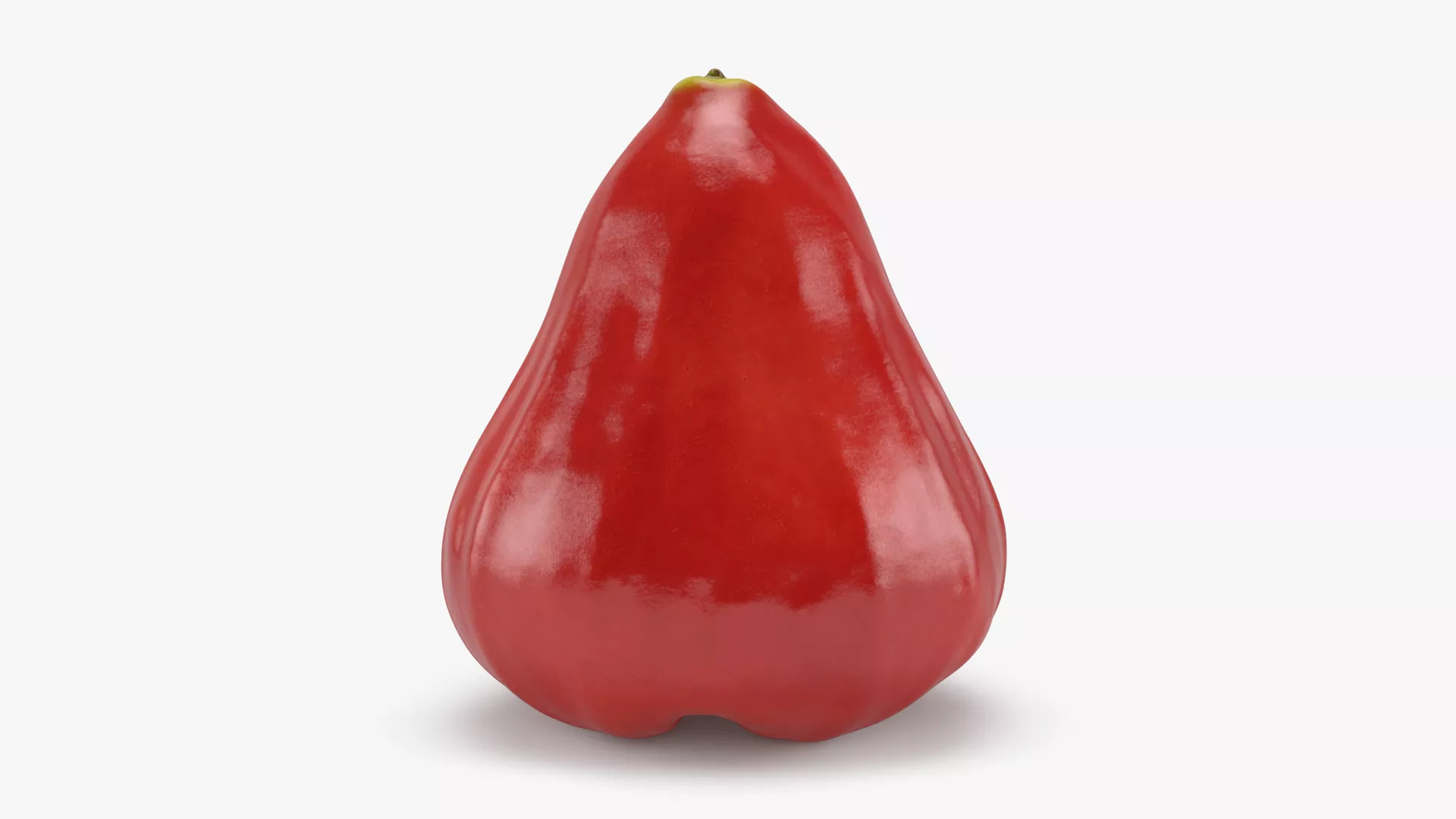 Whole Rose Apple Low-poly 3D model